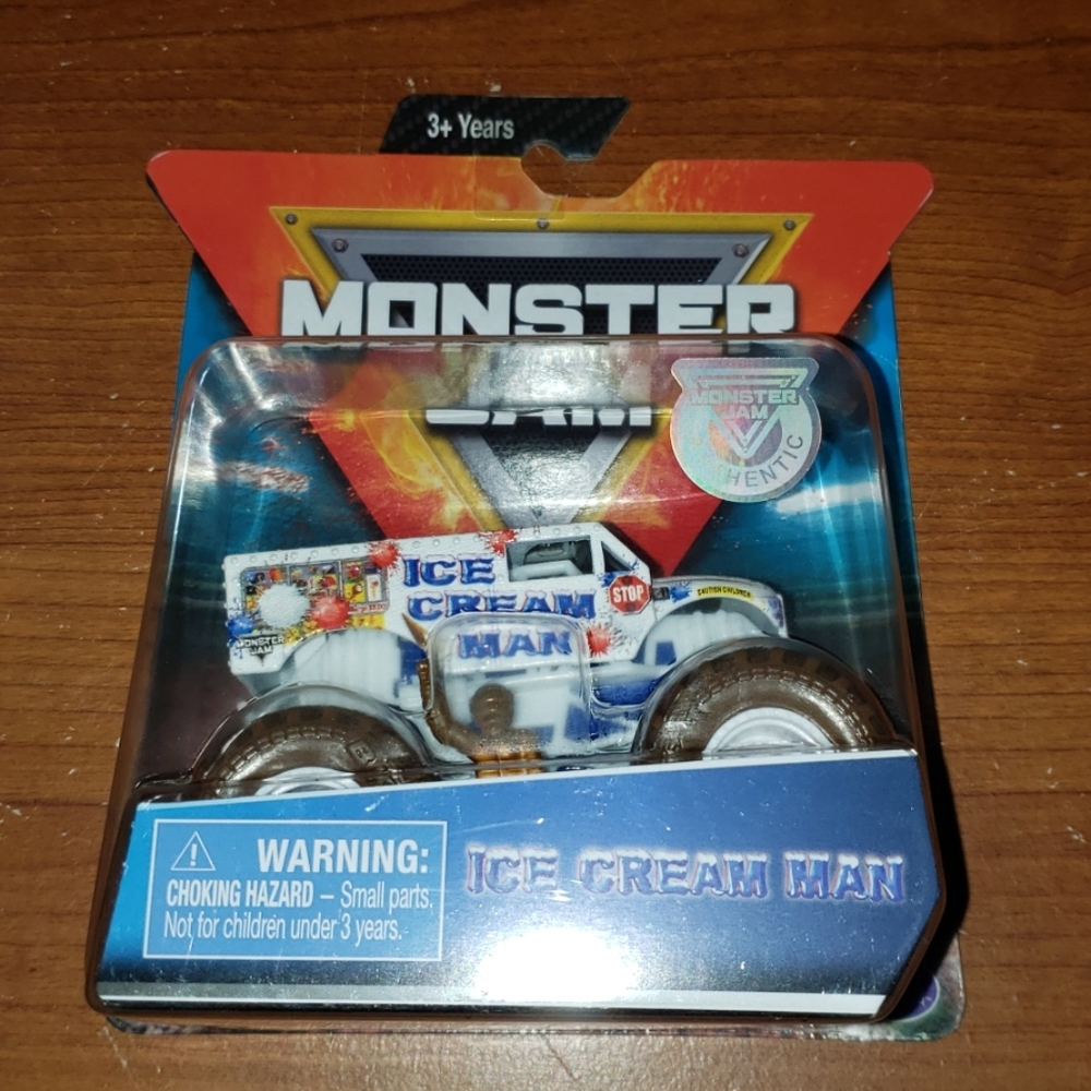 Mint condition Ice Cream Man Monster Jam truck